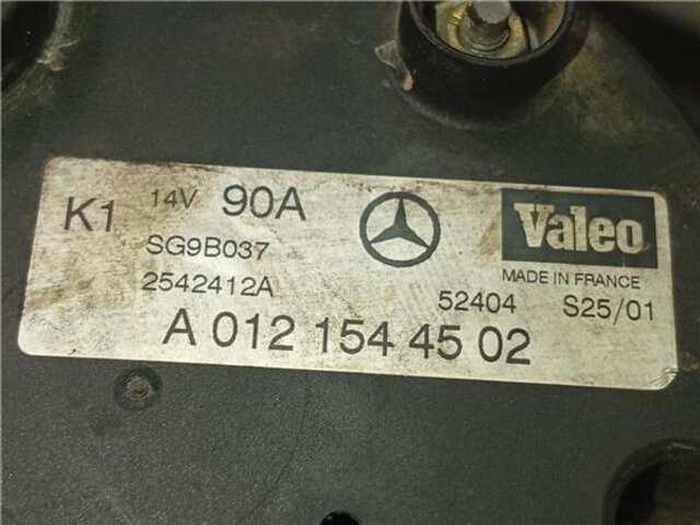 Alternador Mercedes Clase A 140 1.4 140 (168.031) [1.4 LTR. - 60 KW CAT]
