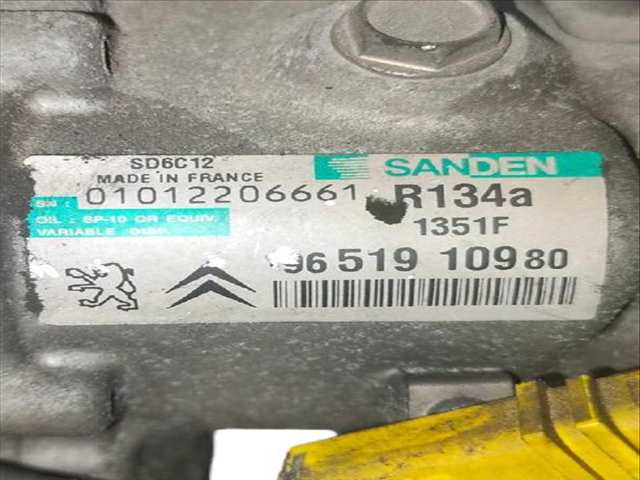 Foto 3ª: Compresor Aire Acondicionado Peugeot 207 1.6 HDI 90CV (2006)