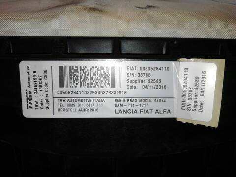 Airbag Delantero Derecho Alfa Romeo Mito 1.4 955.AXB1B 955.AXU1A) 78CV 57KW