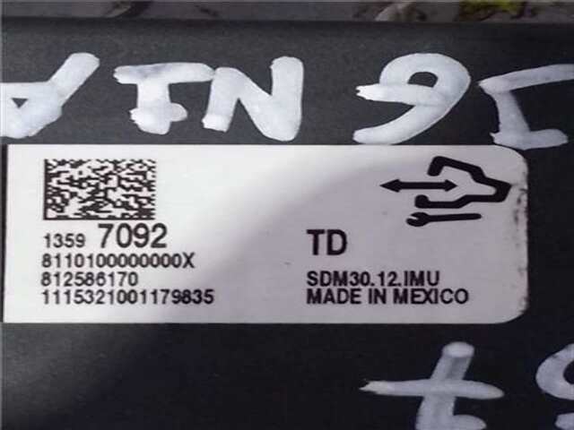 Foto 2ª: Centralita Airbag Opel Insignia 1.6 DTH [B16DTH]