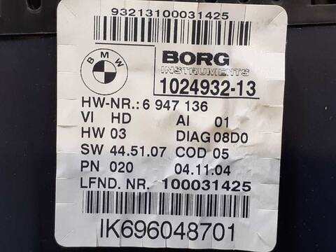 Foto 3ª: Cuadro de Instrumentos Bmw Serie 1 114 116I BERLINA 116CV 85KW [N45B16A] (2004)