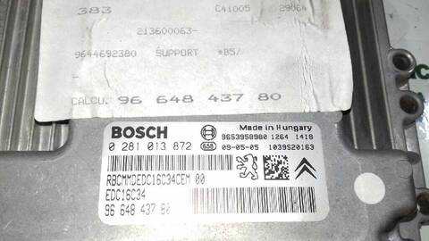 Foto 2ª: Centralita Motor ECU Citroen C4 COOL BERLINA 90CV 66KW [9HX] (2009)