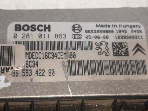 Foto 2ª: Centralita Motor ECU Peugeot 307 9HX BERLINA (2005)