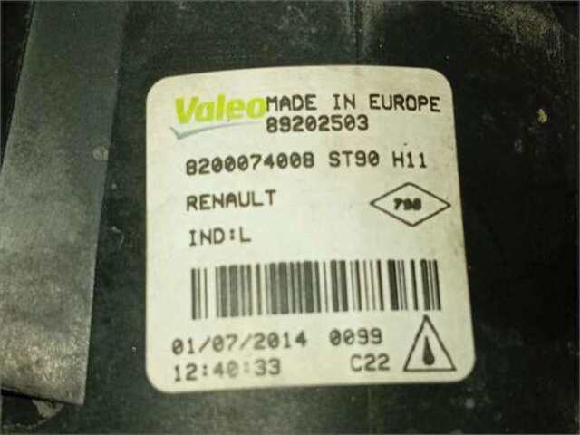 Faro Antiniebla Delantero Izquierdo Renault Megane 1.2 DYNAMIQUE [1.2 LTR. - 85 KW 16V TCE] III BERLINA 5P (2008-_)