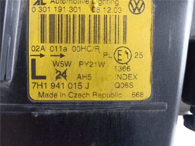 Foto 2ª: Faro Izquierdo Volkswagen Transporter 2.5 TDI [AXD]