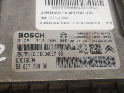 Centralita Motor ECU Citroen Xsara 9HZ PICASSO