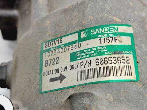 Foto 3ª: Compresor Aire Acondicionado Alfa Romeo 147 1.6 16V CAT 105CV 77KW [AR37203] (2003)