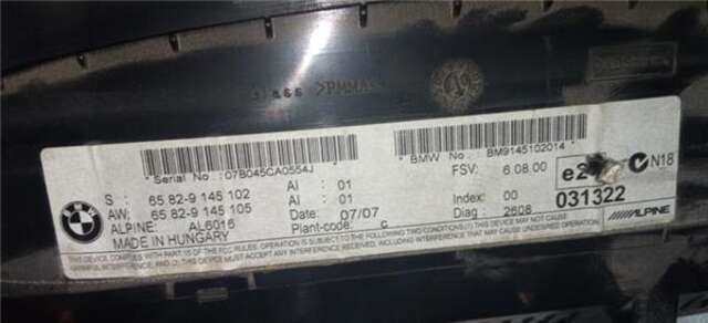 Foto 2ª: Sistema GPS Bmw Serie 5 518 3.0 535D [3.0 LTR. - 210 KW TURBODIESEL CAT] [306D5]