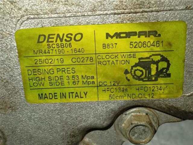 Compresor Aire Acondicionado Fiat 500 0.9