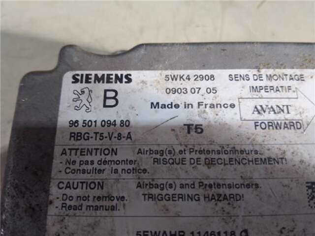 Foto 2ª: Centralita Airbag Peugeot 307 2.0 HDI 90 [RHY (DW10TD)]