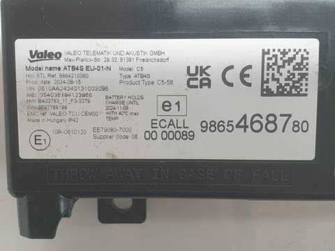 Foto 3ª: Centralita Motor ECU Citroen Berlingo WORKER M (2018)