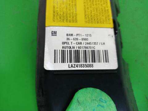 Foto 2ª: Airbag Cortina Delantero Izquierdo Opel Astra ELEGANCE 101CV [Z17DTH] (2004)