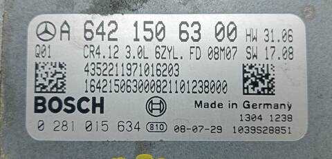 Foto 2ª: Centralita Motor ECU Mercedes Clase ML 230 642940 (2009)