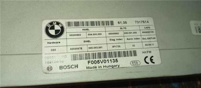 Centralita Motor ECU Bmw Serie 5 518 2.0 525 D [2.0 LTR. - 160 KW TURBODIESEL]