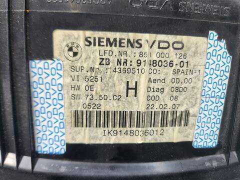Foto 3ª: Cuadro de Instrumentos Bmw Serie 3 315 330D COUPE 231CV 170KW [M57306D3] (2007)
