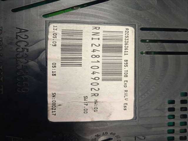 Foto 3ª: Cuadro de Instrumentos Renault Megane 1.6 16V CAT BERLINA 101CV 74KW III BERLINA 5 P [K4M848] (2009)