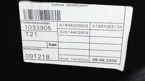 Foto 4ª: Elevalunas Manual Trasero Izquierdo Mercedes Clase R 280 R 350 CDI 4-MATIC 251.022) 224CV 165KW [OM642950] (2006)