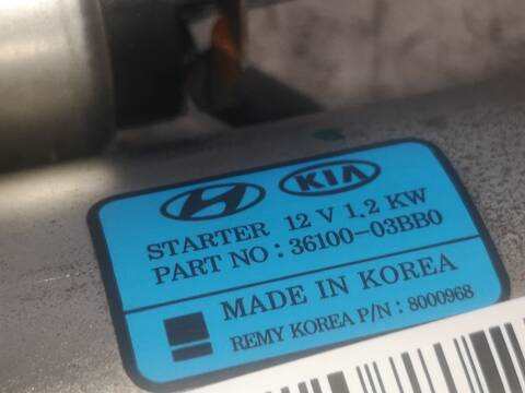 Motor de Arranque Kia Rio G4LA