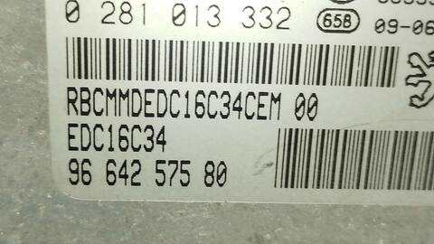 Foto 4ª: Centralita Motor ECU Citroen C4 EXCLUSIVE 109CV 80KW [9HZDV6TED4] (2010)