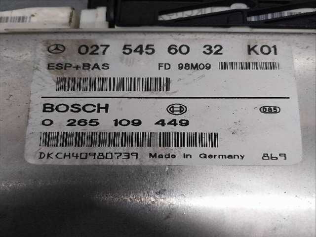 Foto 2ª: Centralita Abs ESP Mercedes Clase A 140 1.4 G [G 166940] (1999)