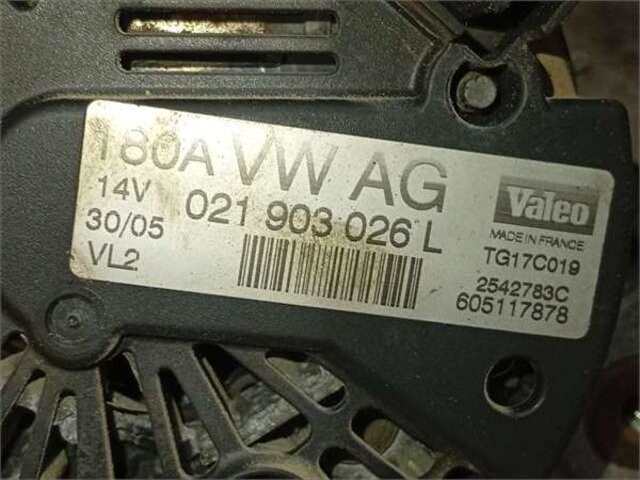 Foto 2ª: Alternador Volkswagen Passat 2.0 ADVANCE [2.0 LTR. - 103 KW TDI]