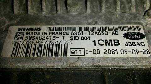 Centralita Motor ECU Ford Fiesta TREND 68CV 50KW