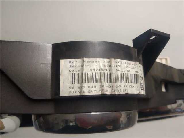 Foto 3ª: Cuadro de Instrumentos Peugeot 207 1.6 XT PACK [1.6 LTR. - 80 KW HDI] [9HY / DV6TED4]