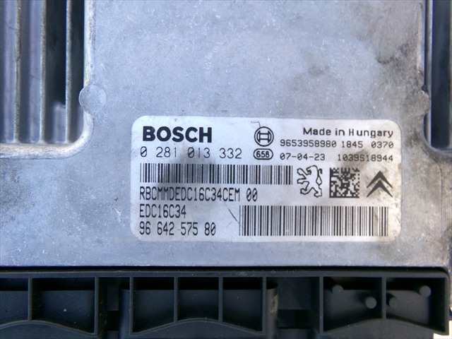 Foto 3ª: Centralita Motor ECU Peugeot 407 1.6 HDI 2004-2010 [9HZ] (2007)