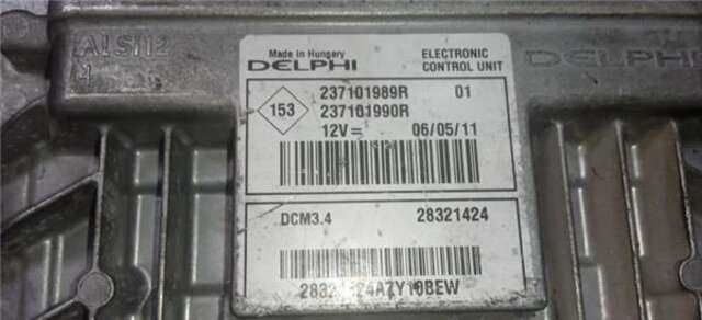 Centralita Motor ECU Renault Clio 1.5 DCI (86CV)