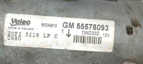 Foto 4ª: Motor de Arranque Opel Meriva ENJOY 95CV 70KW [A13DTE] (2012)