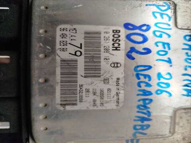 Foto 3ª: Centralita Motor ECU Peugeot 206 COUPE (2001)