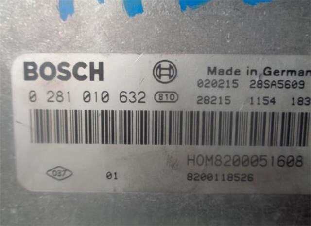 Foto 2ª: Centralita Motor ECU Renault Trafic 1.9 29 LN COMBI9 ACRISTALADO [1.9 LTR. - 74 KW DIESEL] [F9QU760]