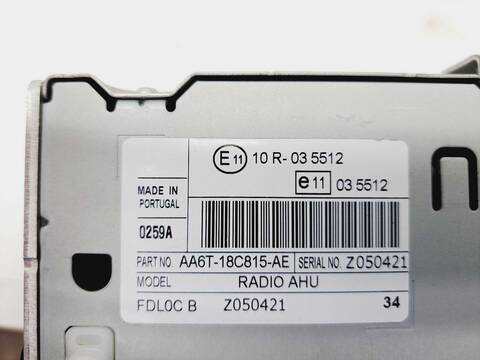 Foto 4ª: Sistema Audio Radio CD Ford Fiesta ECONETIC 95CV 70KW [TZJB] (2011)