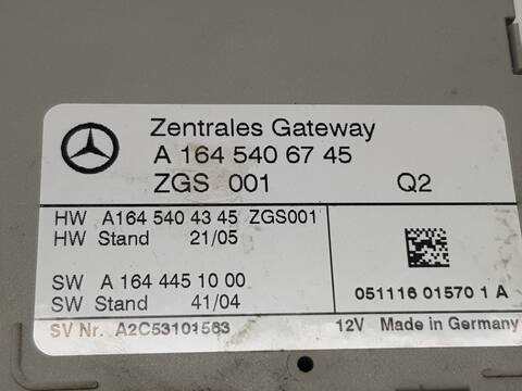 Foto 3ª: Centralita Motor ECU Mercedes Clase ML 320 3.0 V6 CDI 224CV 165KW AUT. 164.122) W164) OM642 [642940] (2005)