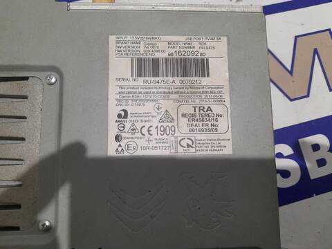 Foto 2ª: Sistema Audio Radio CD Toyota Proace 1.6 D4D MDZ9) 95CV [3WZ-TV (DV6FDU)] (2016)