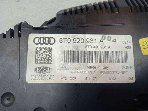 Foto 3ª: Cuadro de Instrumentos Audi A5 3.0 TDI QUATTRO COUPE 239CV 176KW [CAP] (2007)