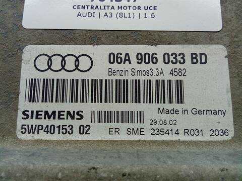 Foto 3ª: Centralita Motor ECU Audi A3 1.6 102CV 75KW [BFQ] (2003)