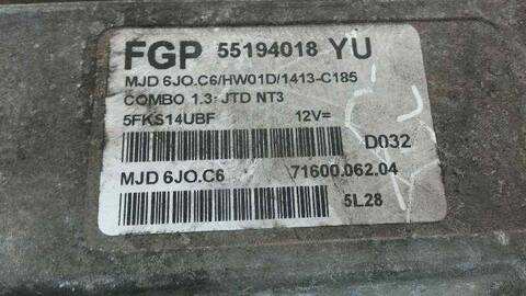 Foto 3ª: Centralita Motor ECU Opel Combo 82CV 60KW (1993)