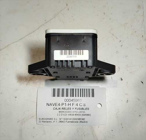 Foto 3ª: Caja Reles Fusibles Mercedes Vito 2.2 D CDI W639 [646980] (2010)