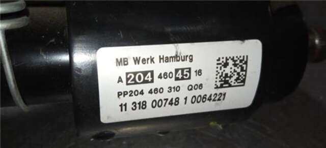 Foto 2ª: Columna Dirección Mercedes Clase C 160 2.1 C 220 CDI BLUEEFFICIENCY (204.002) [2.1 LTR. - 125 KW CDI CAT] [OM 651.911]