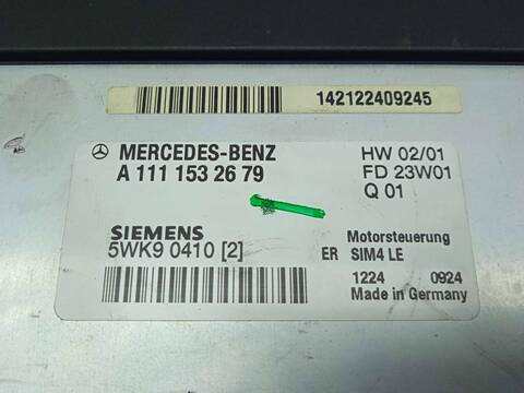 Foto 3ª: Centralita Motor ECU Mercedes Clase E 180 2.0 COMPRESOR CAT BERLINA 163CV 120KW [M111957] (2001)