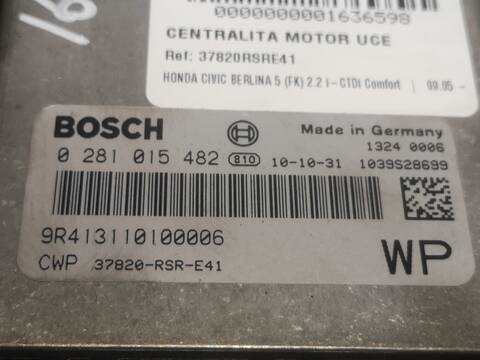 Centralita Motor ECU Honda Civic N22A2