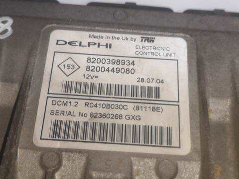 Centralita Motor ECU Renault Modus K9K750