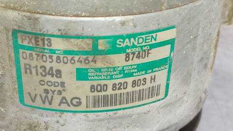 Foto 3ª: Compresor Aire Acondicionado Volkswagen Polo HIGHLINE 75CV 55KW [BKY] (2004)