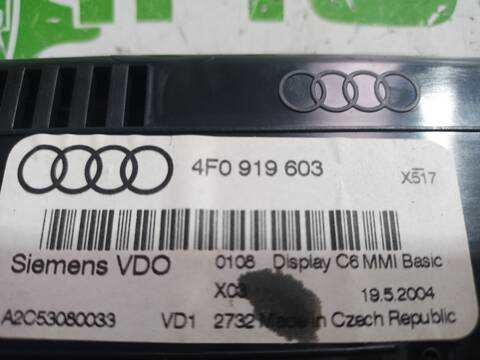 Foto 2ª: Pantalla Multifuncion Audi A6 2.4 BERLINA 177CV 130KW [BDW] (2004)