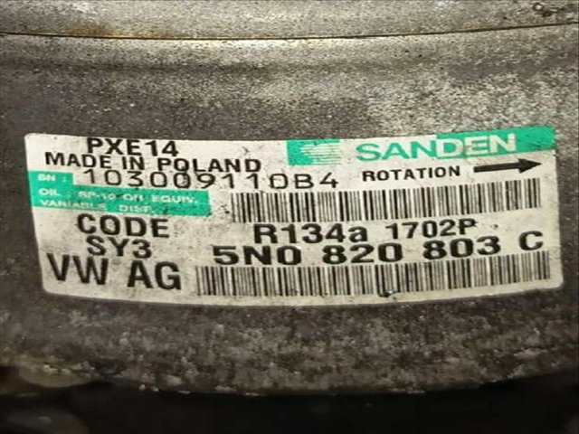 Foto 2ª: Compresor Aire Acondicionado Audi A3 1.6 TDI (2004)