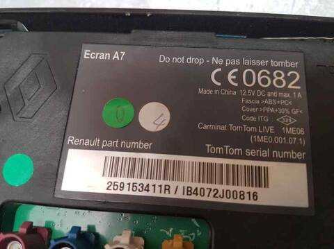 Foto 3ª: Sistema GPS Renault Megane EXPRESSION BERLINA 90CV 66KW III BERLINA 5 P [K9KH834] (2012)