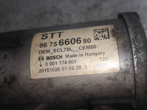 Motor de Arranque Peugeot 2008 BH01
