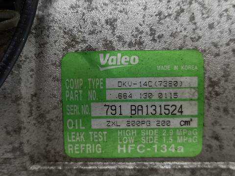 Foto 2ª: Compresor Aire Acondicionado Ssangyong Kyron D20DT (2010)