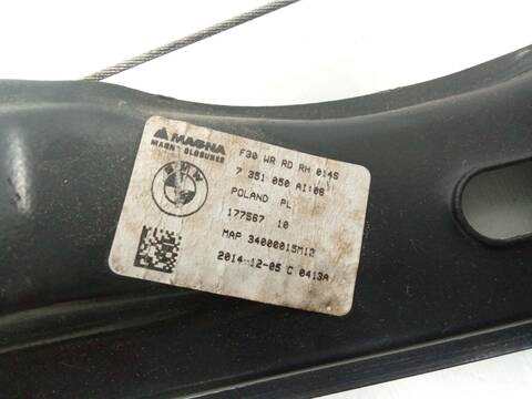 Foto 3ª: Elevalunas Eléctrico Trasero Derecho Bmw Serie 3 315 320D BERLINA 184CV 135KW [N47D20C] (2014)